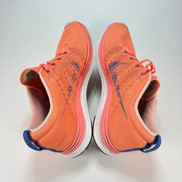 Nike Flyknit Lunar 1 Orange Running Shoes 554888-641 Women's Size 12 Men's 10.5 - Picture 7 of 10